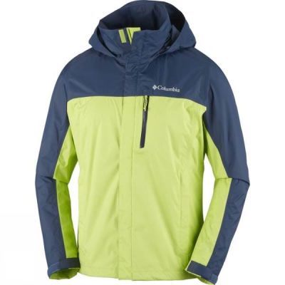 Chaquetas Columbia Pouration Dual Hombre Azul Marino / Amarillo - Chile ACE694815